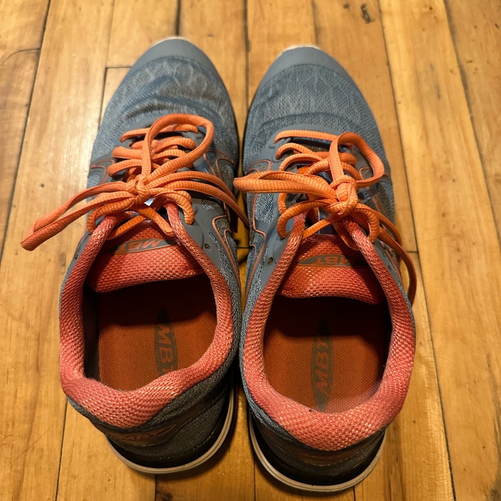 MBT Gray and Orange Sneakers
